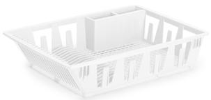 Diskställ med bestickkorg 49 x 36 cm, Nordiska Plast