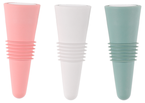Flaskkork i silikon, 3-pack