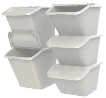 Förvaringsbox med vikbart lock 