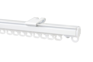 Verhokisko kattoon, verhotanko U-kisko, valkoinen