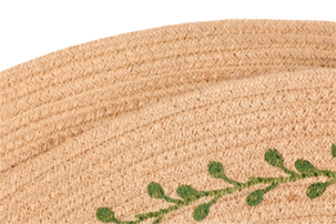 Vendbar juletrematte, hamp 90 cm