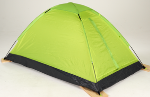 Telt, sovepose og liggeunderlag