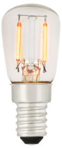 Dimbar päronlampa LED E14 1,5 W 84 lumen