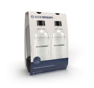 Flaske SodaStream oppvaskmaskinsikker 1,0 liter, 2-pakning
