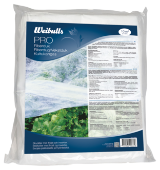 Weibulls fiberduk Pro plantebeskyttelse dyrking, 2 × 5 m
