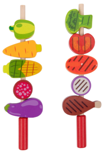 Puinen leikkigrilli lapsille, 26 osaa, yli 3-vuotiaille