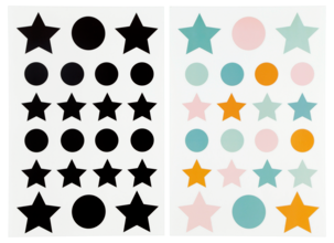 Väggklistermärken Stjärnor & Prickar