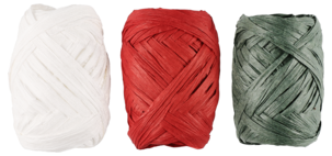 Lahjanaru raffia 5 metriä, 3 kpl