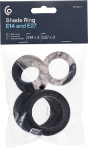 Skjermringer til E14- og E27-pæreholder, 6-pakning