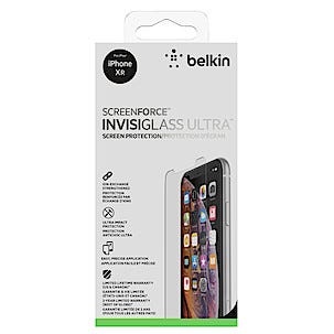 Skärmskydd för iPhone XR, Belkin ScreenForce InvisiGlass Ultra