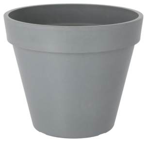 Kruka komposit utomhus och inomhus, grå