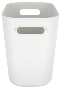 Serenity oppbevaringsboks i plast uten lokk, hvit