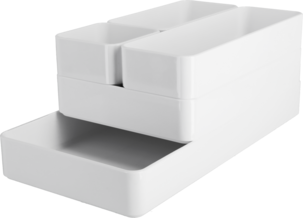 Organizer Calm Säilytyslaatikko valkoista muovia