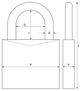 Abus Touch 57/45 hänglås med fingeravtryck, utomhus