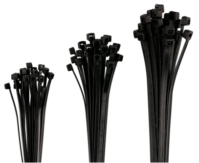 Buntbandssats 75-pack, svarta