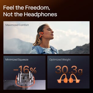 Shokz OpenRun Pro 2 Mini, open-ear, bone conduction hörlurar