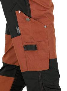 Arbetsbyxor stretch herr, rostbrun