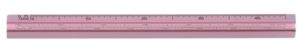 Linjal med skala, 15 cm