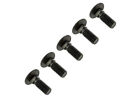 Vagnsbult M5 x 15 mm Svart 5-pack