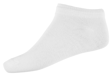 Ankelsokker hvite, 5-pakning