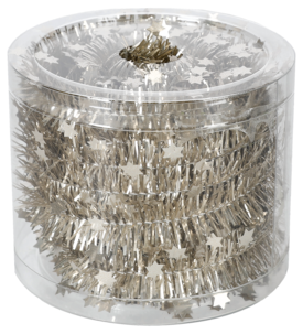 Kimallenauha, jossa pieniä tähtiä, hopea, 7 m