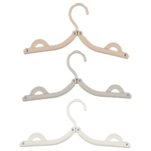 Hopfällbar galge, resegalge med fodral, 3-pack