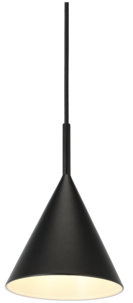 Northlight Cone lampe og vekstlys til vindu, svart