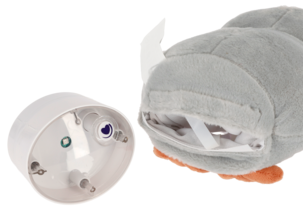 Kosedyr, ugle med nattlampe og musikk