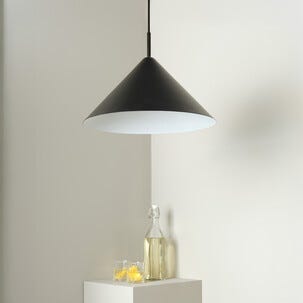 Northlight Vide taklampe i metall, 46 cm, svart