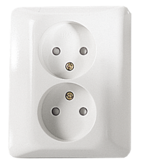 2-vägs infällt vägguttag ELKO RS