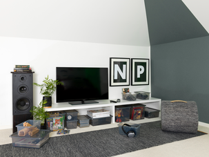 Förvaringslåda Modul, rökfärgad