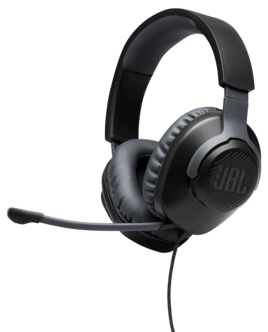 JBL Quantum 100 -pelikuulokkeet, joissa irrotettava mikrofoni