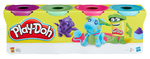 Play-Doh leire 4-pakning, fra 2 år