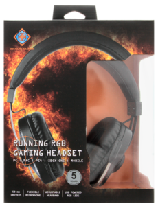 Gaming headset RGB, Deltaco GAM-074