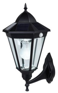 Väggbelysning solcell med rörelsevakt