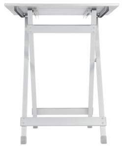 Campingbord i aluminium, 48 x 50 cm, sammenleggbart