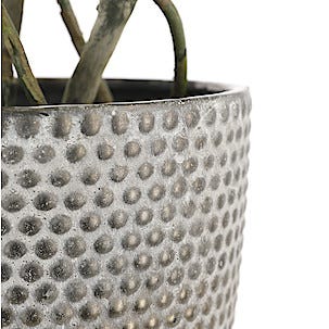 Potteskjuler, mørk grå med prikker