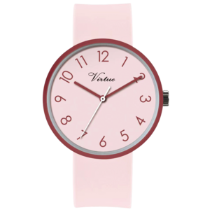 Virtue armbandsur med rund boett och silikonarmband