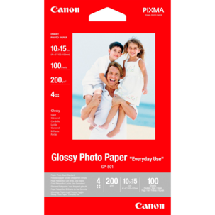 Valokuvapaperi 10x15 cm Canon Glossy Photo GP-501