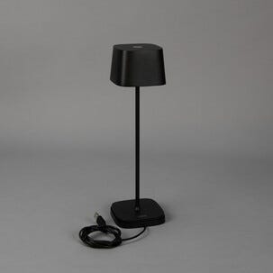 Konstsmide Capri bordlampe USB dimbar utendørs