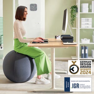 Leitz Ergo Cosy ergonomisk sitteball til kontor, 65 cm
