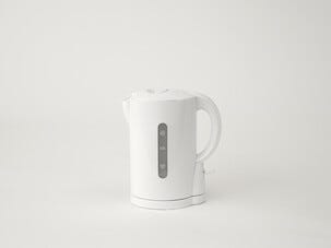 Liten vannkoker, 1 liter, hvit, 1080 W