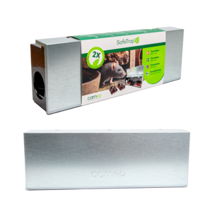 SafeTrap tunnelbox med 2 råttfällor