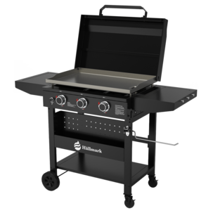 Hällmark stekehelle gass med 3 brennere, stål