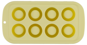 Isglass, form i silikon for 8 små glass av is