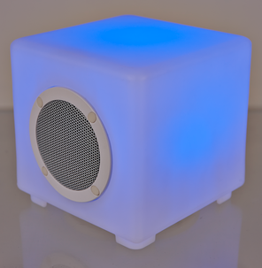 Kaiutin, jossa LED-valo