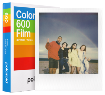Polaroid 600 färgfilm med vit ram, 107 x 88 mm