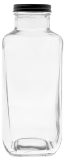 Glasflaska med skruvlock