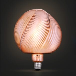 Rosa globlampa LED E27 Ice Cream Pink, 160 mm