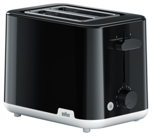 Braun Breakfast 1 brødrister, 2 skiver, svart, HT1010BK